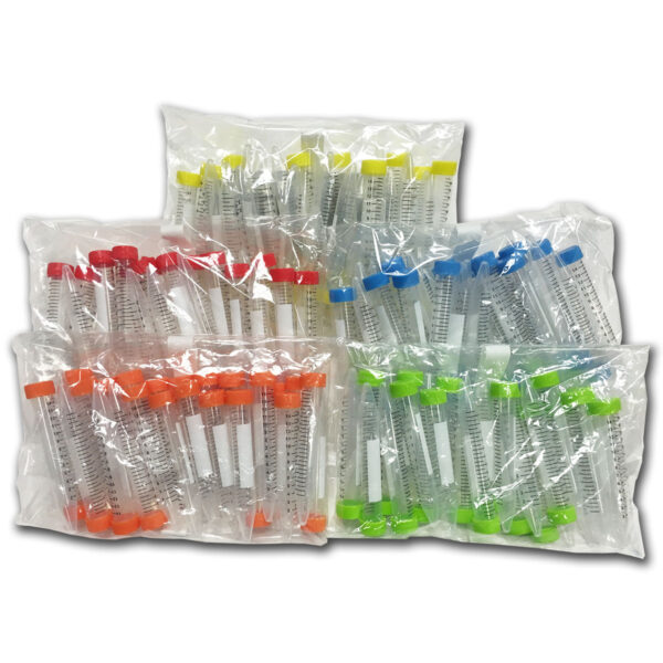 Centrifuge Tube, 25mL, conical, PP, sterile, with screw cap, 8 bags of 25 tubes, 200/pack