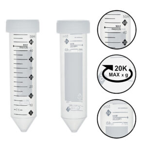 SpectraTubes™ Rainbow Capped Centrifuge Tubes, 50mL, sterile, individual color bags (B,G,R,Y,O), 25 tubes per bag, 500/cs