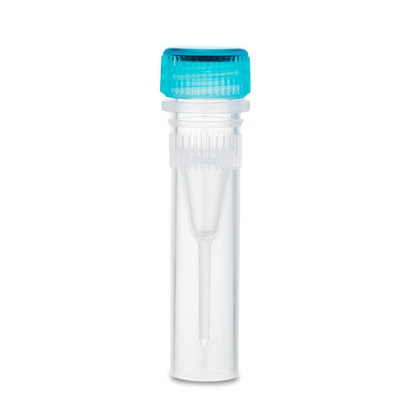 Screw cap for 2.0mL microtube, green color, non-sterile, w/ installed O-ring, 1000/bag