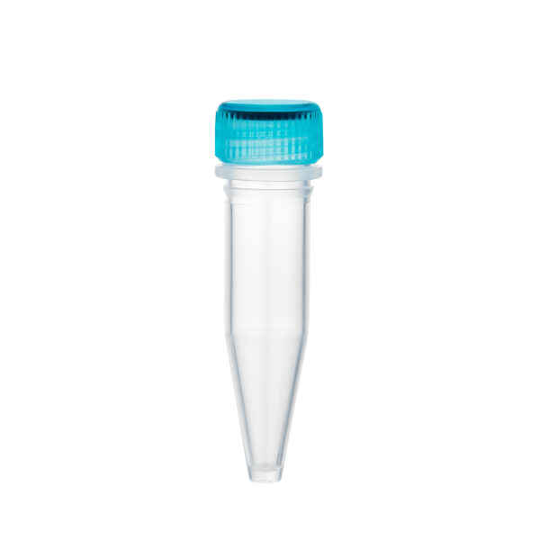 Screw cap for 2.0mL microtube, natural color, non-sterile, w/ installed O-ring, 1000/bag
