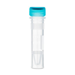 Screw cap for 2.0mL microtube, orange color, non-sterile, w/ installed O-ring, 1000/bag
