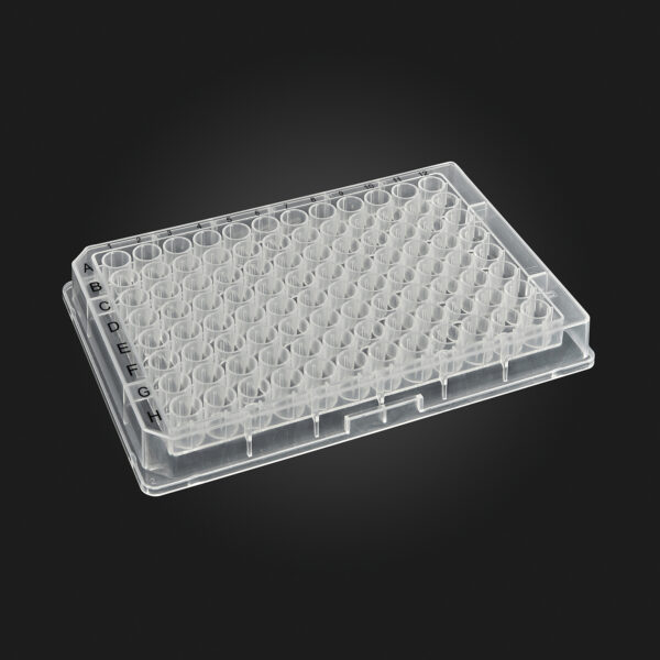 OptiWell™ Deep Well Plate,  24 Square Well, 10mL, 41.9mm height, V-bottom, for Kingfisher and Accuris IsoPURE, Black Alphanumeric Printing, PP, 10 bags of 5 pieces, 50 / CS