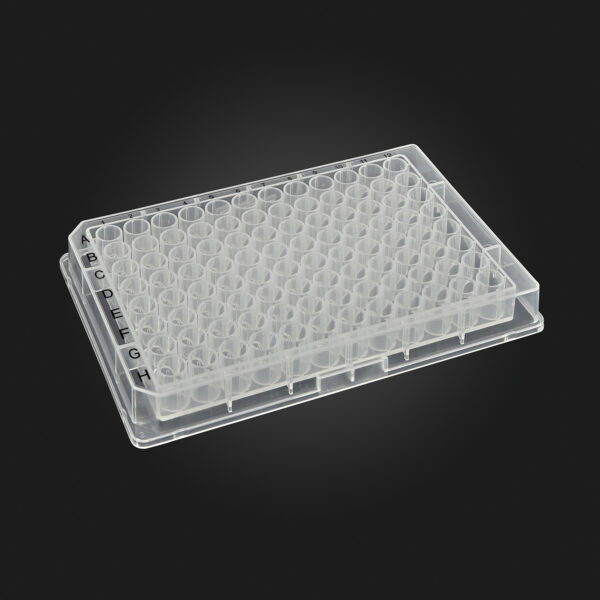 OptiWell™ Deep Well Plate, 48 Round Well, 3.5mL, 51.5mm Height, U-bottom, Black Alphanumeric Printing, PP, 10 bags of 5 pieces, 50 / Cs