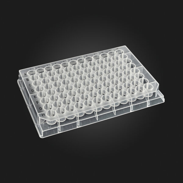 OptiWell™ Deep Well Plate, 48 Round Well, 3.5mL, 51.5mm Height, U-bottom, Black Alphanumeric Printing, PP,  Sterile, 10 bags of 5 pieces, 50 / Cs