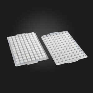 OptiWell™ Deep Well Plate, 96 Square Well, 2.2mL, 41.6mm height, U-Bottom, Standard, Black Alphanumeric Printing, PP, 10 bags of 5 pieces, 50 / CS