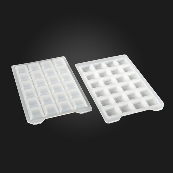 OptiWell™ Sealing Mat, 96 Round Well, Black Alphanumeric Printing, Silicone,  "+" Opening, Ø7.3mm, Printed 50 / PK
