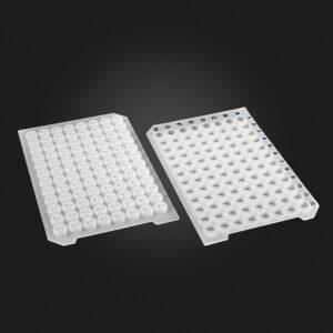 OptiWell™ Sealing Mat, 96 Round Well, Black Alphanumeric Printing, Silicone,  "+" Opening, Ø5.7mm, Printed, 50 / PK