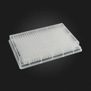 OptiWell™ Sealing Mat, 96 Square Well, Black Alphanumeric Printing, Silicone, Sterile, Printed,  "-" Opening, Ø8.4mm, 50 / PK