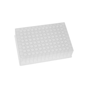 Assay Plates (PS), 384 Square Well Flat-Bottom, Black, 14.41mm Height, 110µL, With Lid, Sterile, Individually Wrapped, 1 Plate/Pack, 40 Packs/Case
