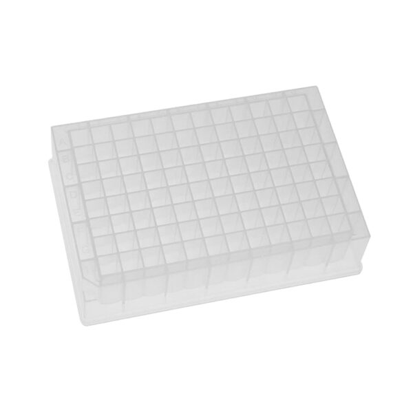 Plate, 96 Square Well V-Bottom 24.00mm Height, 1.2mL, Non-Sterile, 10 Plates/Pack, 10 Packs/Case