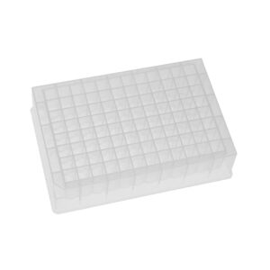 Plate, 96 Square Well V-Bottom 24.00mm Height, 1.2mL, Sterile, Individually Wrapped, 1 Plate/Pack, 20 Packs/Case