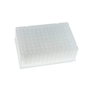 Plate, 96 Square Well V-Bottom, 31.60mm Height, 1.4mL, Non-Sterile, 5 Plates/Pack, 10 Packs/Case