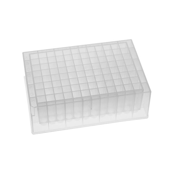 Plate, 96 Square Well U-Bottom, 31.60mm Height, 1.5mL, Non-Sterile, 5 Plates/Pack, 10 Packs/Case