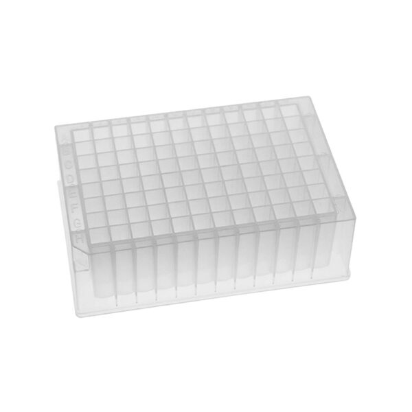 Glass Coated Plate, SiO2 Glass Well Coating, 96 Square Well U-Bottom 41.60mm Height, 2.0mL, 	1 Plate/Pack, 100 Packs/Case