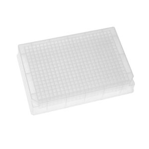 Glass Coated Plate, SiO2 Glass Well Coating, 96 Square Well V-Bottom 41.20mm Height, 2.2mL, 100 Plates, 1 Plate/Pack, 100 Packs/Case