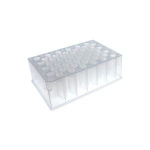 Plate, 96 Round Well U-Bottom 14.40mm Height, 500µL, Non-Sterile, 10 Plates/Pack, 10 Packs/Case
