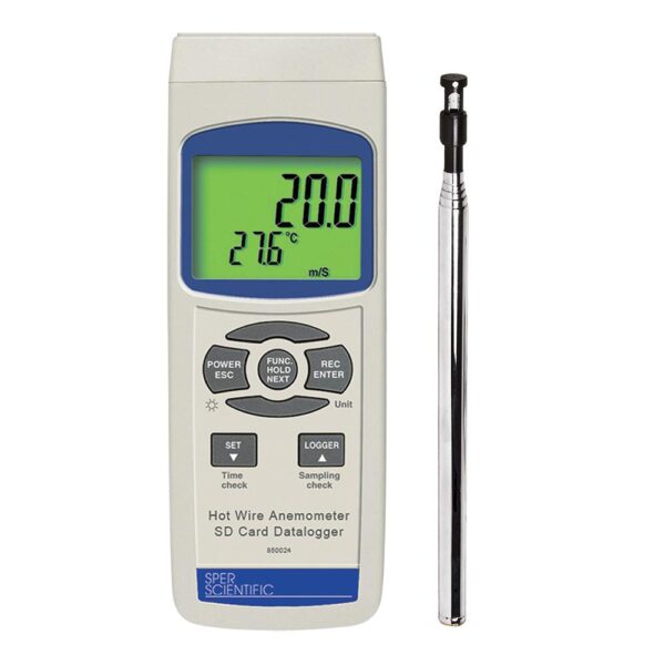 Hot Wire Anemometer SD Card Logger