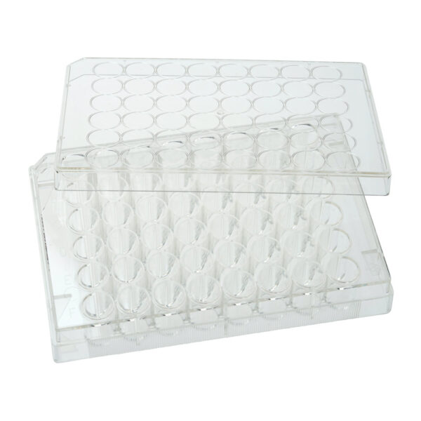 48 Well Tissue Culture Plate with Lid, Individual, Sterile