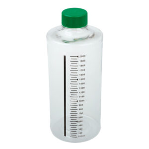 2000mL Roller Bottle, Non-treated Suspension Culture, Printed Graduations, Non-Vented Cap, Sterile