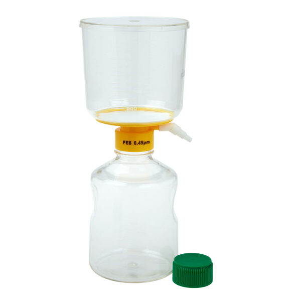 1000mL Filter System, PES Filter Material, 0.45μm, 90mm, Sterile