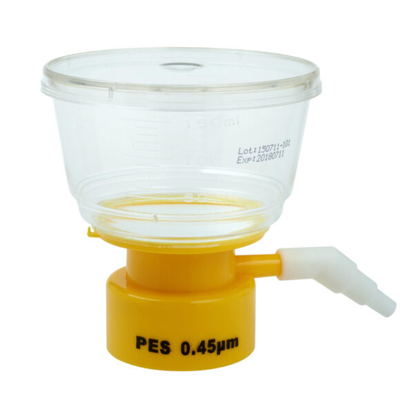 150mL Bottle Top Filter, PES Filter Material, 0.45μm, 50mm, Sterile