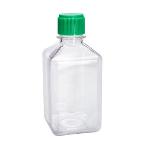 500mL Media Bottle, Square, PETG, Individually Wrapped, Sterile
