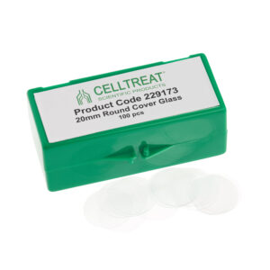 20mm Round Cover Glass, Fits 12 Well Plate, Sterile
