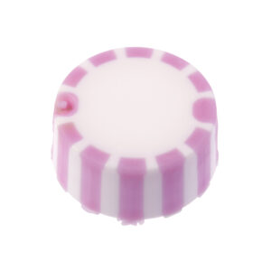 CAP ONLY, Screw Top Micro Tube Cap, Grip Cap With Integrated O-Ring, Purple, Non-sterile