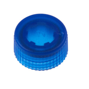 CAP ONLY, Screw Top Micro Tube Cap, O-Ring, Translucent, Blue, Non-sterile