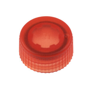 CAP ONLY, Screw Top Micro Tube Cap, O-Ring, Translucent, Orange, Non-sterile