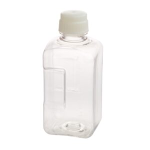 2L Media Bottle, Square, PETG, Bulk, Sterile