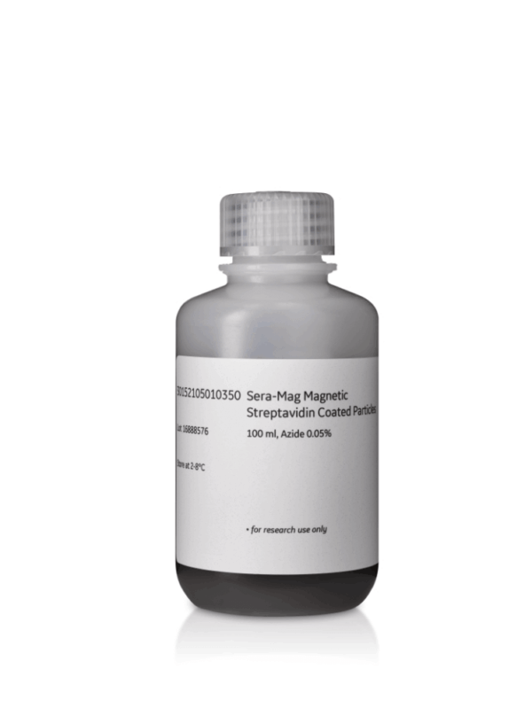 Sera-Mag Magnetic Streptavidin Coated particles, 1 um, 1% solids, 100 mL, 0.05% Na azide