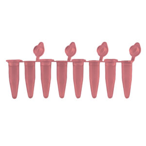 PCR 8-Strips. 0.2ml with Attached Individual Flat Caps, 120/pk
