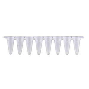 PCR 8-Strips, 0.2mL with Separate Flat Cap Strips, 120/pk