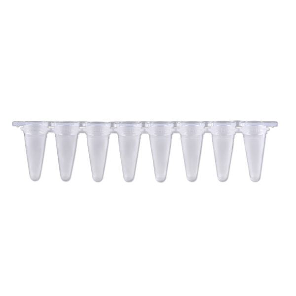 PCR 8-Strips, 0.2mL with Separate Flat Cap Strips, 120/pk