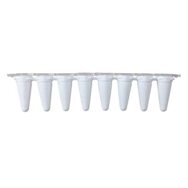 PCR Tubes Strips of 8 tubes w/ dome caps packaged separately, 120/pk