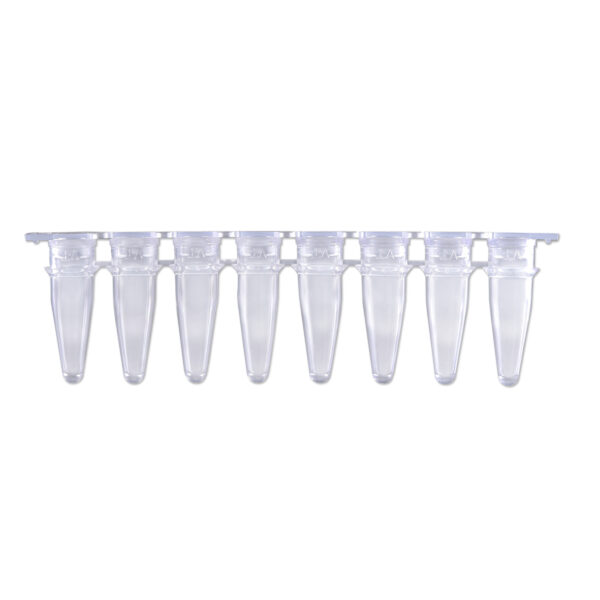 0.2mL PCR tubes, individual, with flat caps, 1000/pk