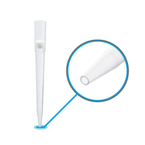 Microinjection / Microcapillary Pipette Tips, 0.5 - 20µl capacity, sterile, 80mm length, 50mm capillary, fits 2, 10, and 20µL universal pipettors, for use with Femtotips® and other glass capillaries, one rack of 96 tips, 96/pk