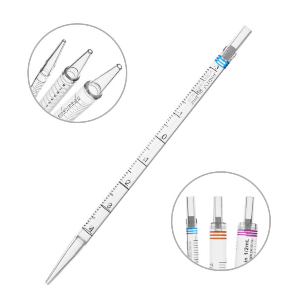 Serological Pipettes, 10mL, sterile, purple coded, graduated, individually wrapped, 200/cs
