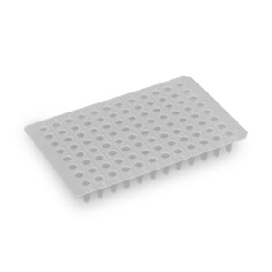 SureFrame™ Two-Component PCR Plate, 96-Well, Fully Skirted PC Frame, 0.15mL, Low Profile, White PP Wells, 50/pk
