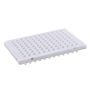 SureFrame™ Two-Component PCR Plate, 384-Well, Fully Skirted PC Frame, 35μL White PP Wells, 50/pk