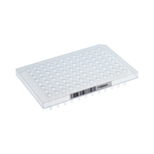 PCR Plate, 96-well, 0.2mL, Elevated Skirt, ABI style, Natural, 10 Plates/Pack, 5 Packs/Case