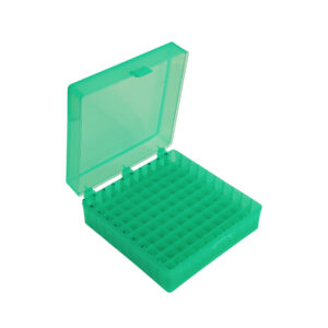 Magnetic bead separation rack, reversible, for 8 x 1.5/2mL Microtubes or 16 x 0.1/0.2mL PCR tubes, with removable magnet sleeve and microtube height adjustment rings, 1/ea