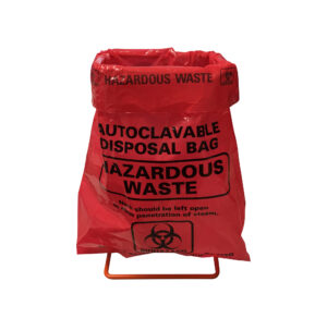 Wire rack stand for 8.5 x 11" autoclave bags