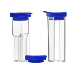 Cuvette Cap / Plug, square, blue, 500/pk