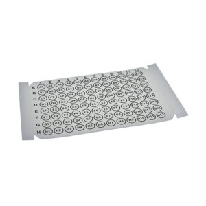 Sealing Film, Indexed Clear Seal, PET, Printed Alphanumeric, Adhesive, 3.9mil, 500/Case
