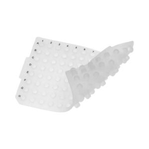 Sealing Mat, Ø5.51mm, PCR, Round, 96 Well, Silicone, Pre-Slit, Printed, 50/Case