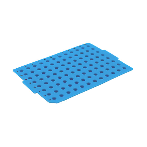 Sealing Mat, Ø5.51mm, PCR, Round, 96 Well, PTFE-Coated Silicone, Pre-Slit, Printed, 50/Case
