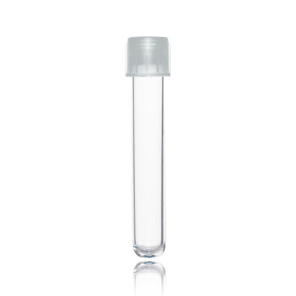 FlowTubes™ with standard cap, 12x75mm, sterile, 25/bag, 500/cs