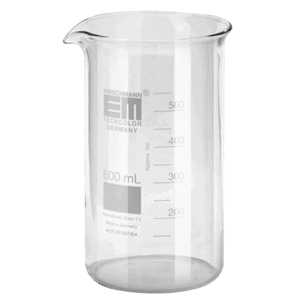 Beaker, white graduated, tall version